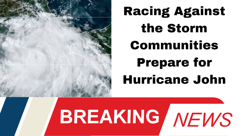 Racing Against the Storm Communities Prepare for Hurricane John