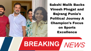 Sakshi Malik Backs Vinesh Phogat and Bajrang Punia’s Political Journey A Champion’s Focus on Sports Excellence