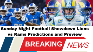 Sunday Night Football Showdown Lions vs Rams Predictions and Preview