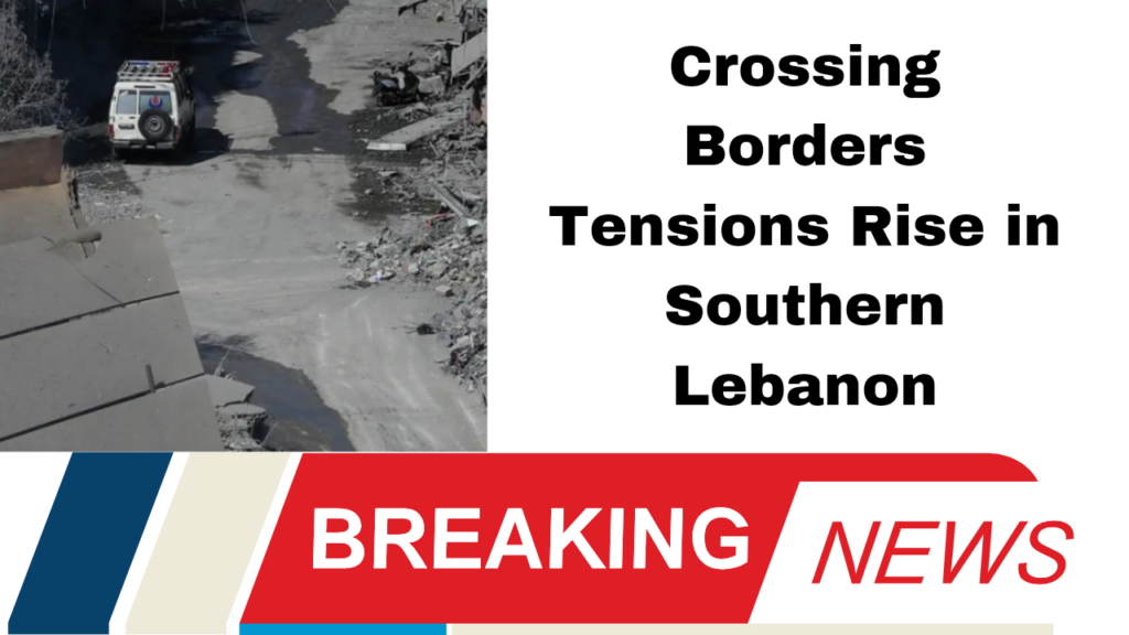 Crossing Borders Tensions Rise in Southern Lebanon