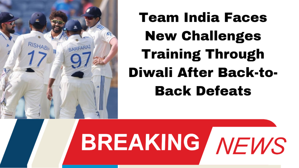 India vs New Zealand 3rd Test Team India Faces Strict Training Regimen After Consecutive Defeats