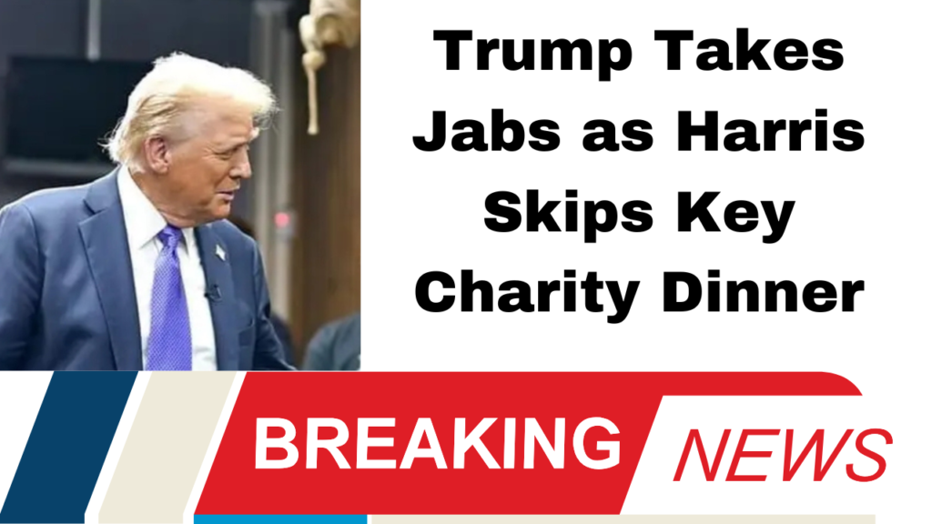 Trump, Kamala Harris, Alfred E. Smith Dinner, politics, charity event, campaign strategy, bipartisan, election 2024, public engagement, New York Archbishop Timothy Dolan